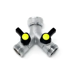 Garden Tap Splitter 2 Way Threaded Outlets