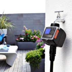 Claber Tempo Hybrid Solar Water Timer - 8487 -Irrigation Tool Store claber water timer claber tempo hybrid solar water timer 8487 32625235951782