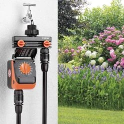 Claber Two Way Tap Adaptor - 8590 -Irrigation Tool Store garden hose fittings claber two way tap adaptor 8590 36458317676710