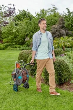 Gardena CleverRoll L Easy Hose Reel - 18520 -Irrigation Tool Store garden hose reels gardena cleverroll l easy hose reel 18520 35440946446502