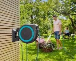 Gardena Wall-Mounted 35m Hose Reel RollUp XL - 18630 -Irrigation Tool Store garden hose reels gardena wall mounted 35m hose reel rollup xl 18630 35441117102246