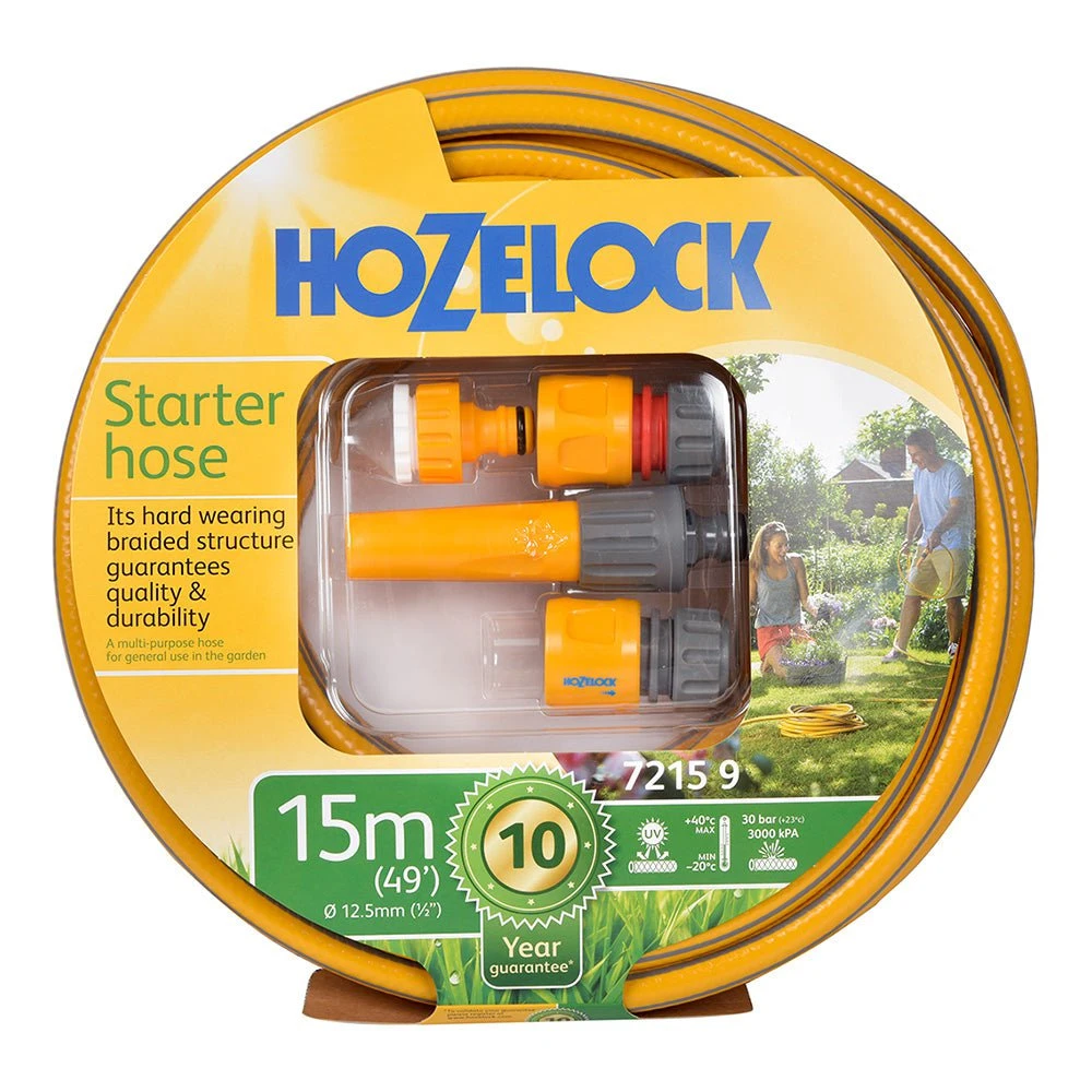 Hozelock 15m Hose Starter Set - 7215P 3 Hozelock 15m Hose Starter Set - 7215P