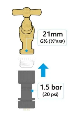 Hozelock Universal Pressure Reducer - 7022 9 Hozelock Universal Pressure Reducer - 7022 -Irrigation Tool Store hozelock micro irrigation connectors hozelock universal pressure reducer 7022 15976319941